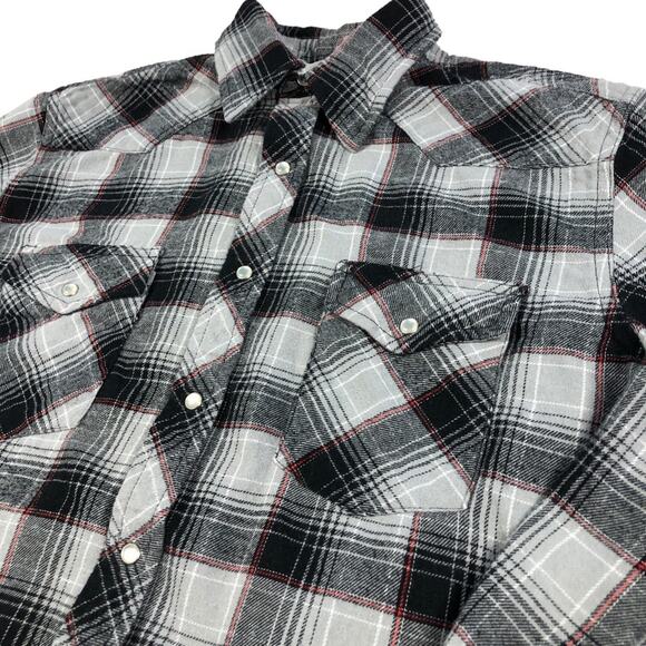 Wrangler wrancher light flannel snap button shirt Small - Picture 1 of 7